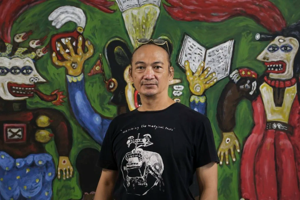 Heri Dono, indonéz képzőművész portréja